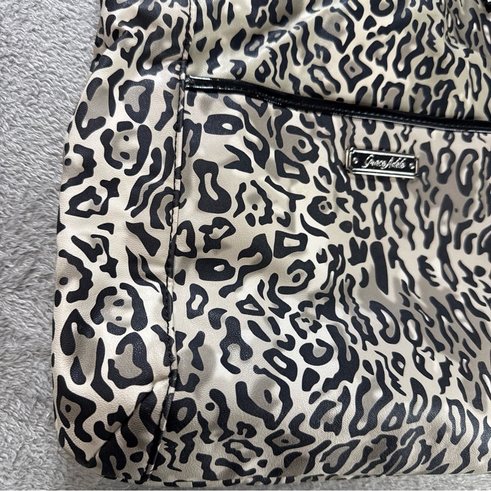 Grace Adele Leopard Print Chain Strap Bag Tote - image 3